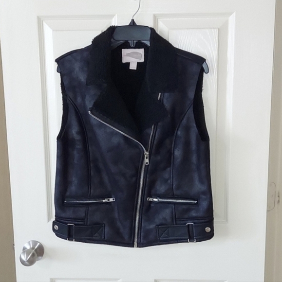 Forever 21 Biker Vest SZ S - Picture 1 of 5